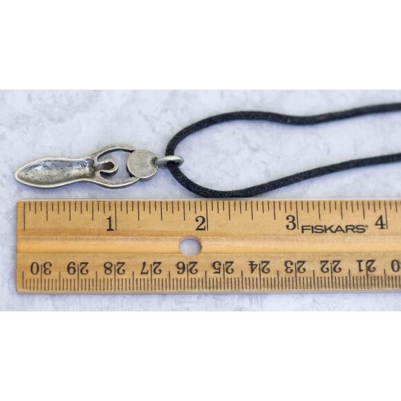 20 inch, Vintage Pendant Diamond Rhinestone Black Lace Necklace - CQ1 - Picture 3 of 3